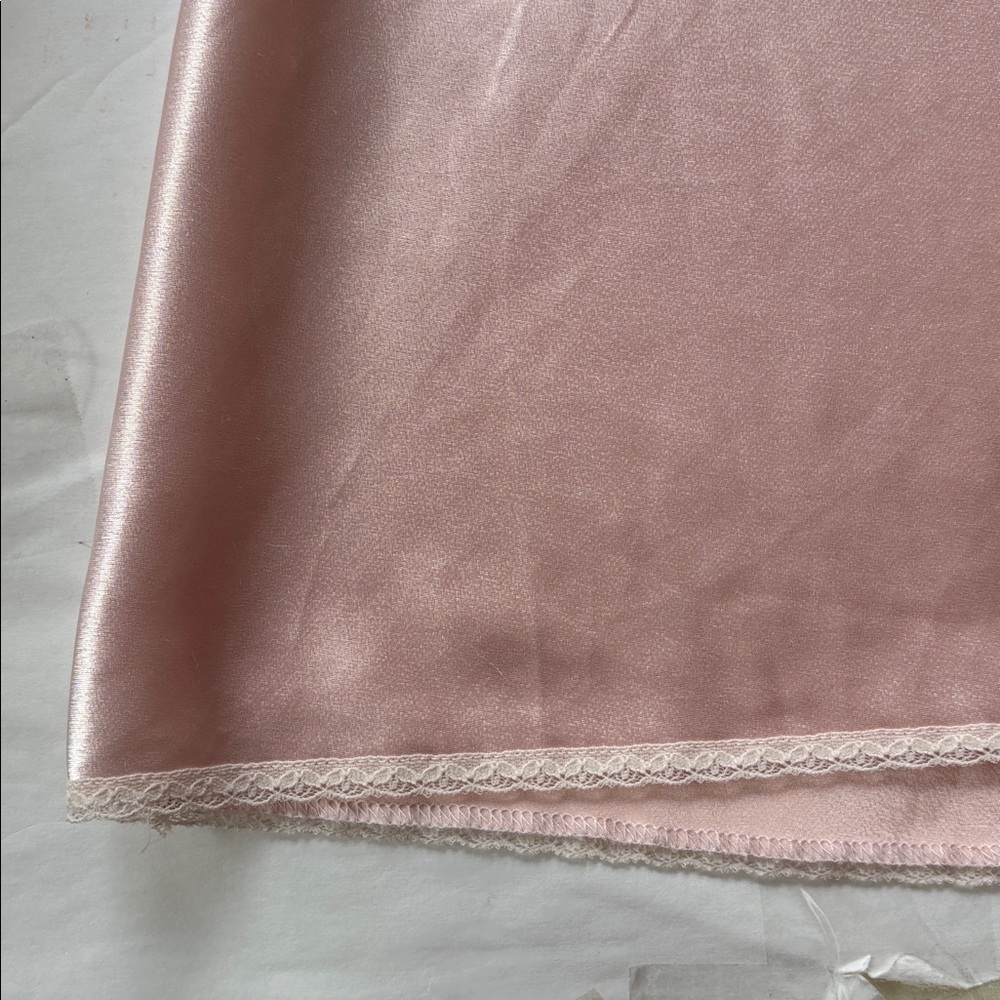 Vintage 90’s Cottagecore Ballet Pink Slip Dress Lace Mini Cute Loveshackfancy M - Picture 14 of 17